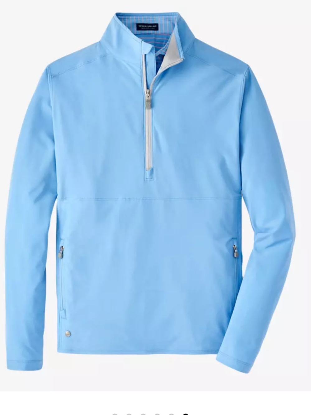 Peter Millar Flex Adapt Half-ZipSky Blue Quarter-Zip Shirt Jacket. Mens XL